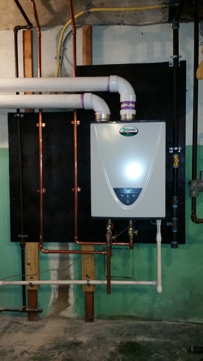 tankless installation